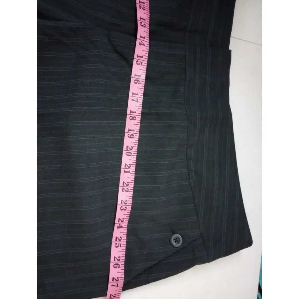 Mossimo Woman Pants 26W Black Pin Stripe Vintage Plus Size Business Office Wear